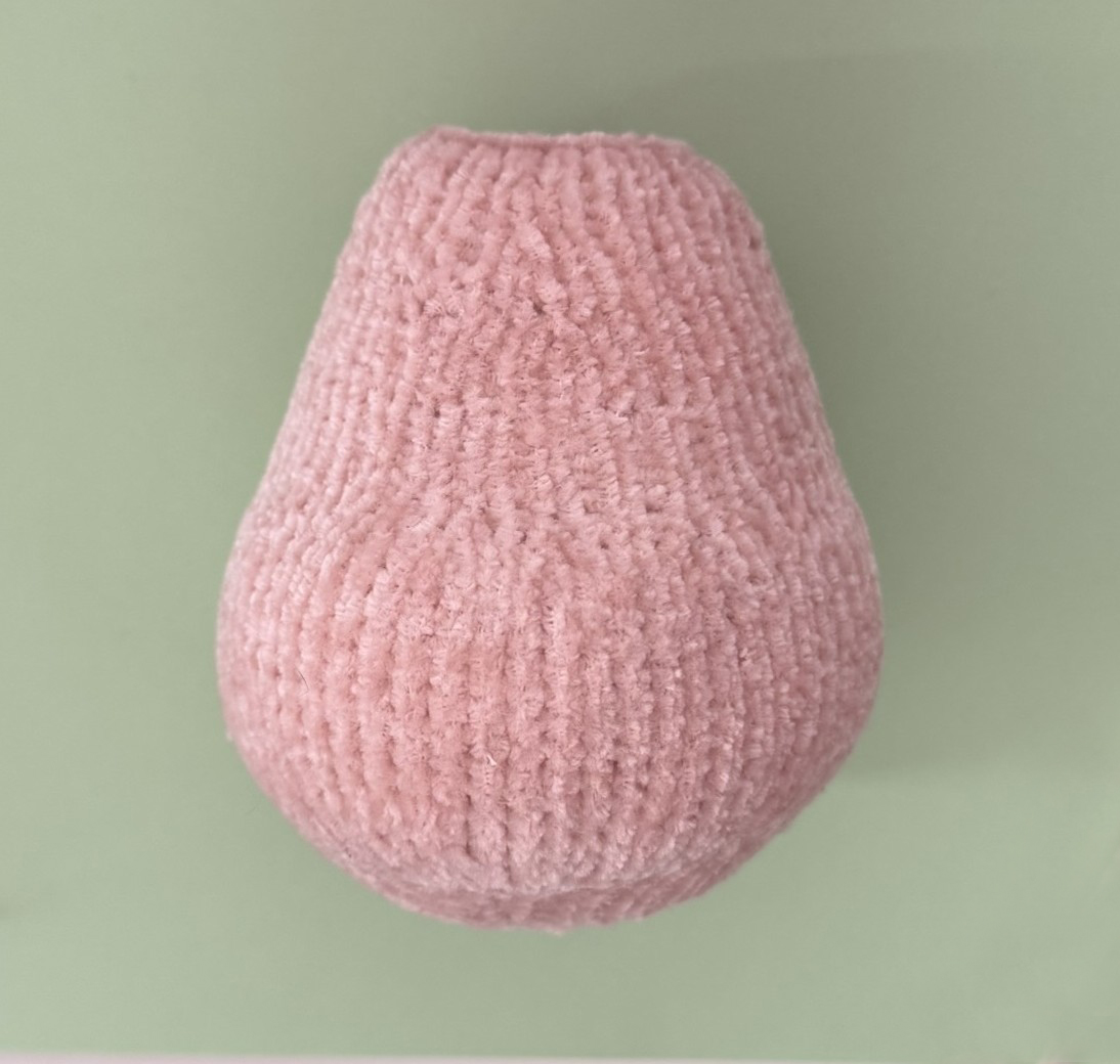 Blog content image for 'A fluffy little baby in a cozy deer, knitted.'