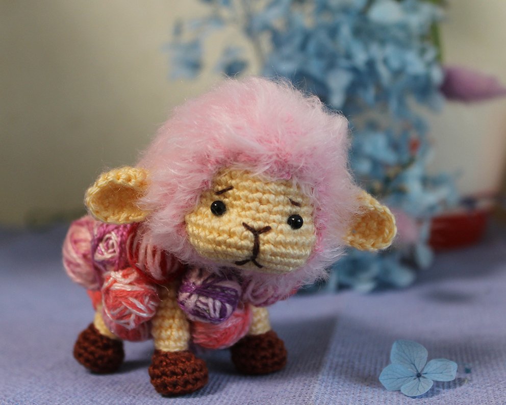 Blog-Inhaltsbild für 'Ein Schaf aus Garnknäuel'