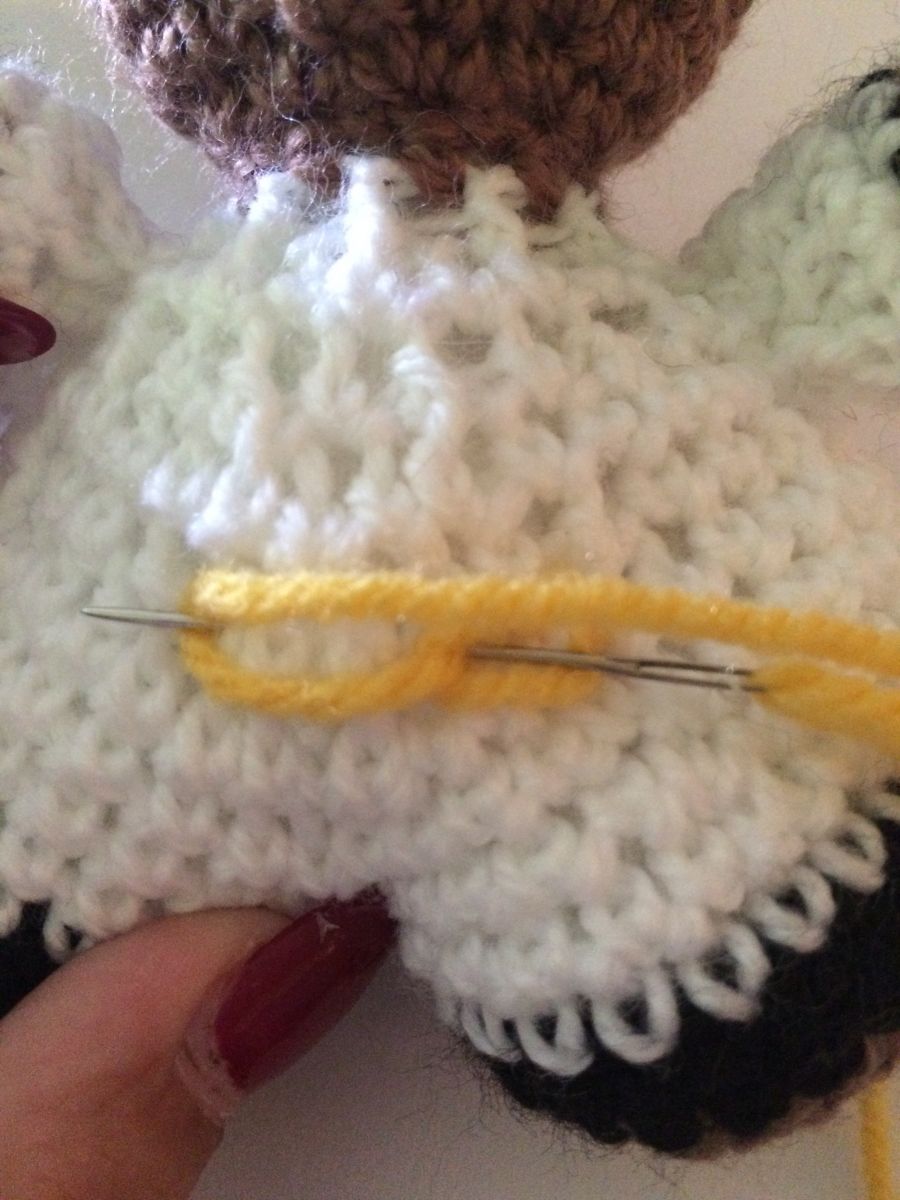 Blog-Inhaltsbild für 'Kostenlose Häkelanleitung - Kleines Fan-Bärchen'