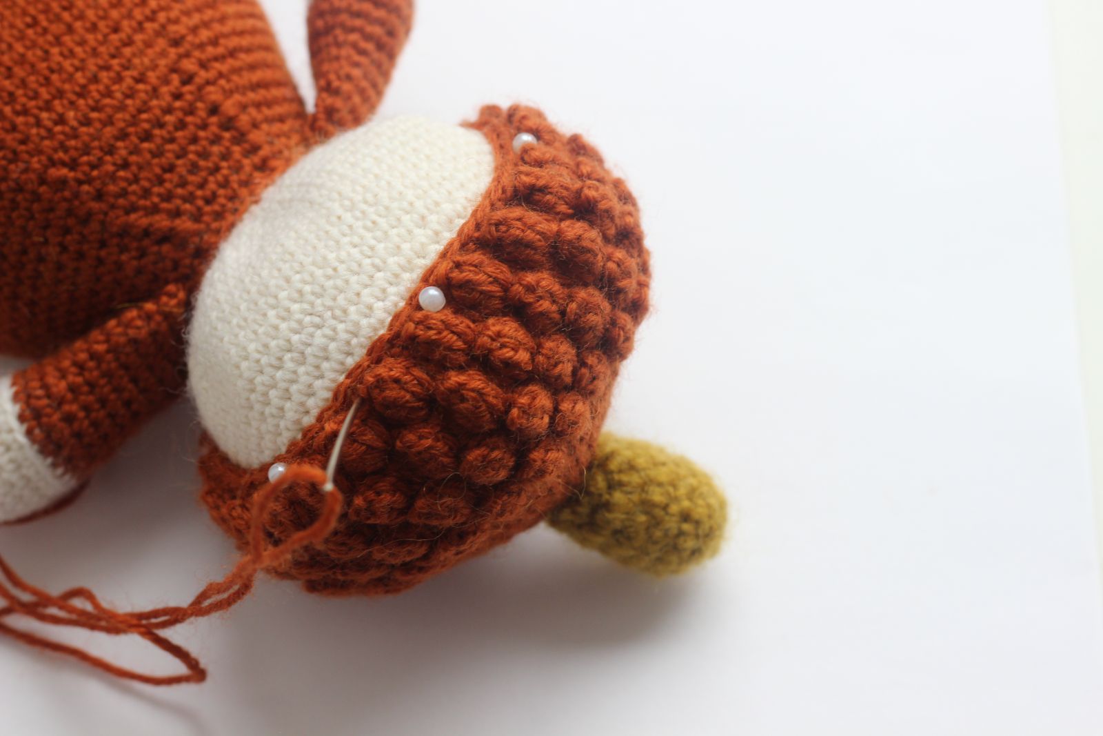 Blog content image for 'Free Amigurumi Crochet Pattern for Acorn Doll'