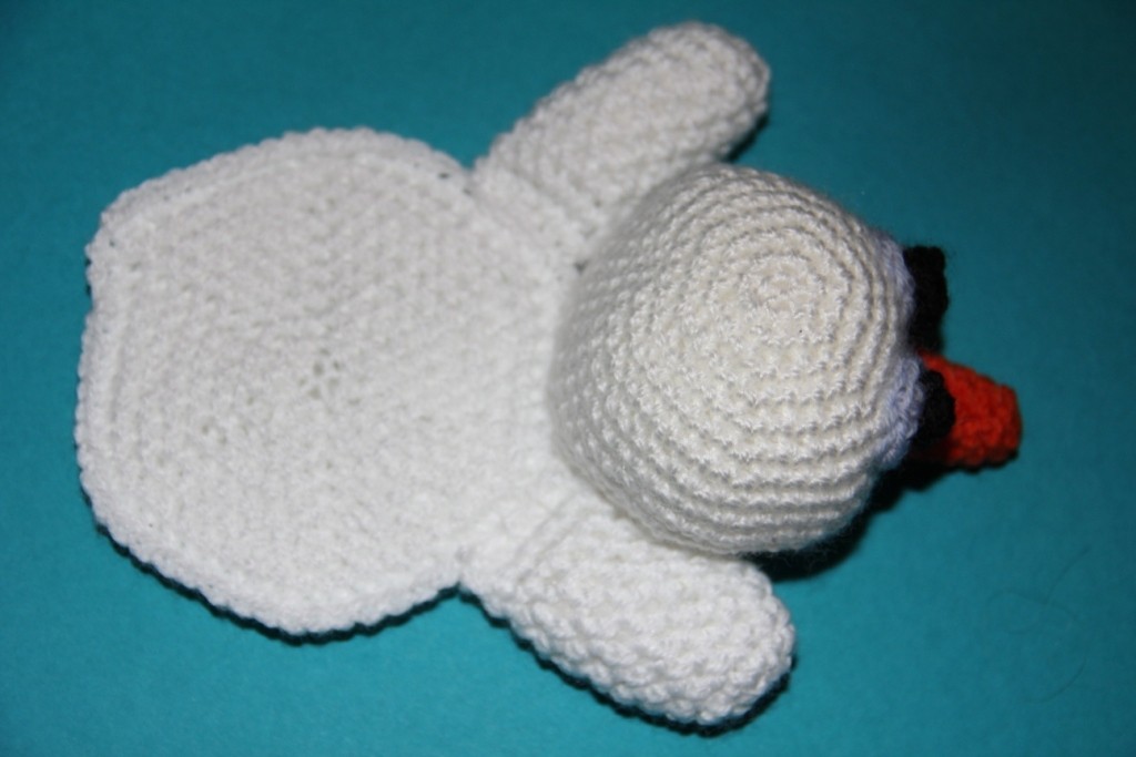 Blog-Inhaltsbild für 'Kostenlose Häkelanleitung - Geschenkidee - Kleiner Schneemann als Untersetzer'