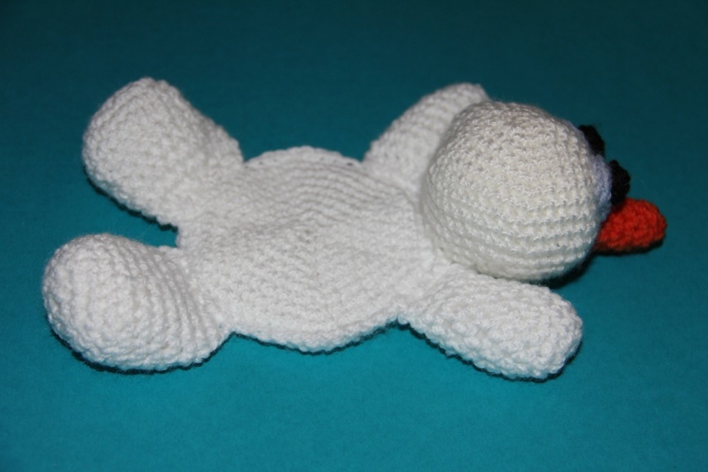 Blog-Inhaltsbild für 'Kostenlose Häkelanleitung - Geschenkidee - Kleiner Schneemann als Untersetzer'