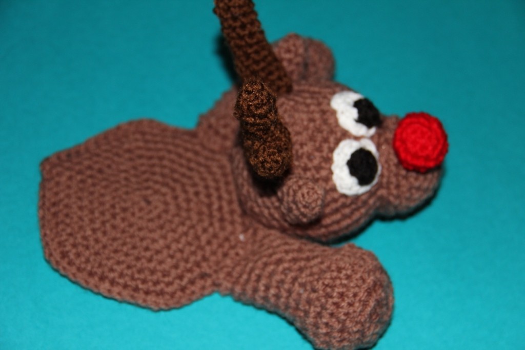 Blog-Inhaltsbild für 'Kostenlose Häkelanleitung - Geschenkidee - Kleines Rentier als Untersetzer'