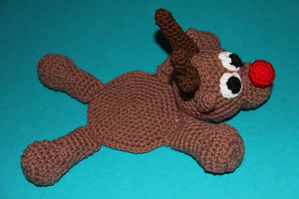 Blog-Inhaltsbild für 'Kostenlose Häkelanleitung - Geschenkidee - Kleines Rentier als Untersetzer'