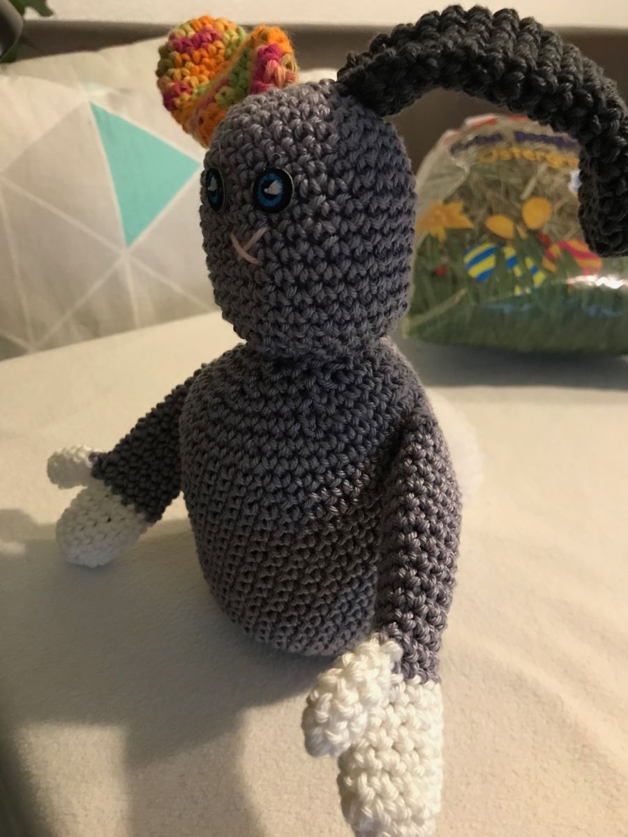 Blog-Inhaltsbild für 'Hase mit Korb häkeln'