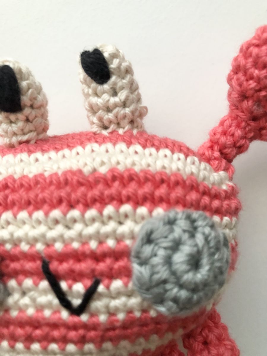 Blog-Inhaltsbild für 'Häkelanleitung Krabbe'