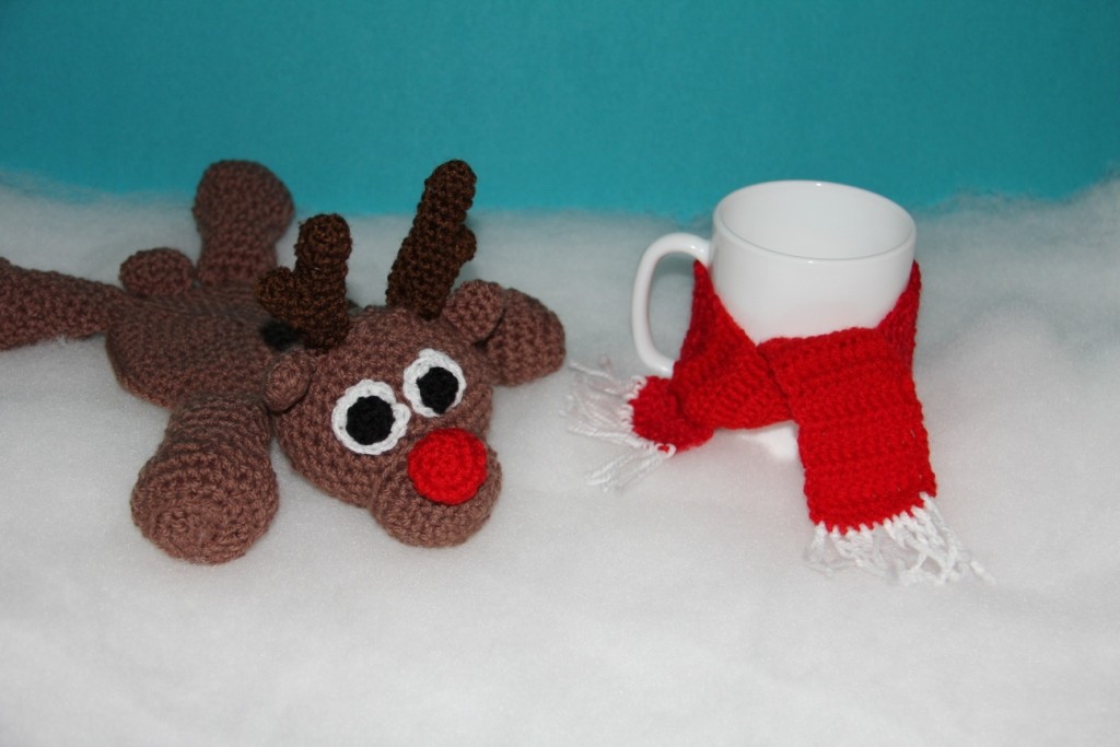 Blog-Inhaltsbild für 'Kostenlose Häkelanleitung - Geschenkidee - Kleines Rentier als Untersetzer'