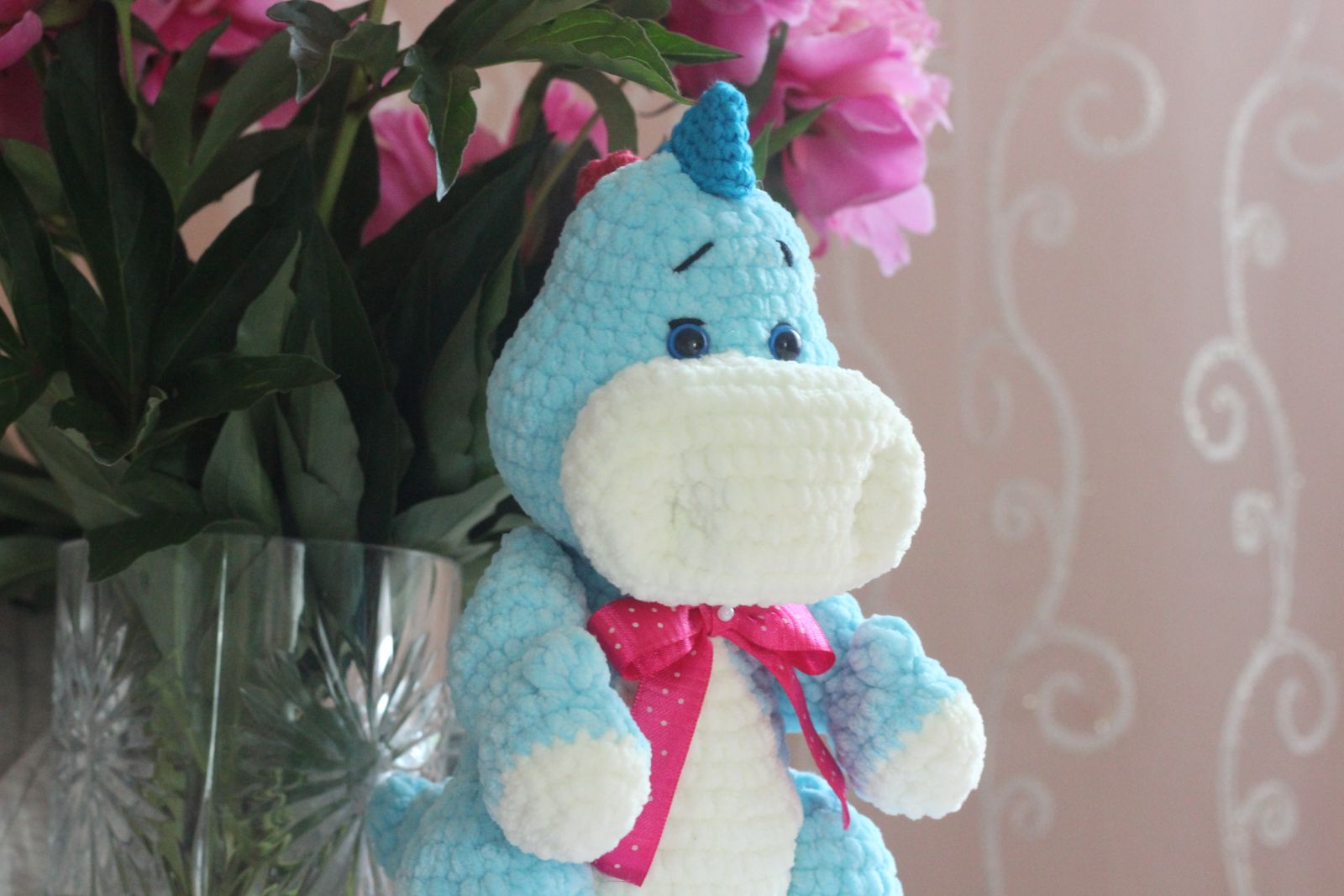 Blog-Inhaltsbild für 'Kostenlose Häkelanleitung für Dino Lulu'