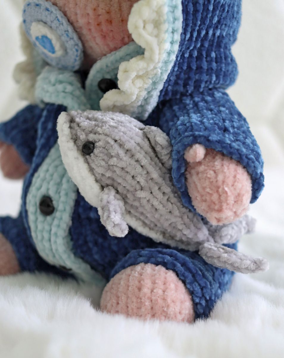 Blog-Inhaltsbild für 'Overall Baby Hai stricken'