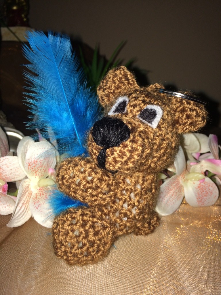 Blog-Inhaltsbild für 'Kostenlose Häkelanleitung -  Kleines Bärchen - Schlüsselanhänger - Taschenbaumler'