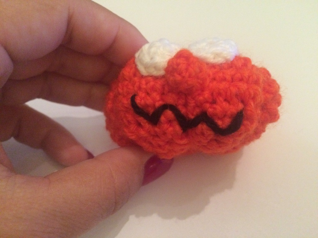 Blog-Inhaltsbild für 'Kostenlose Häkelanleitung - Kleiner Kürbis als Schlüsselanhänger oder Taschenbaumler'