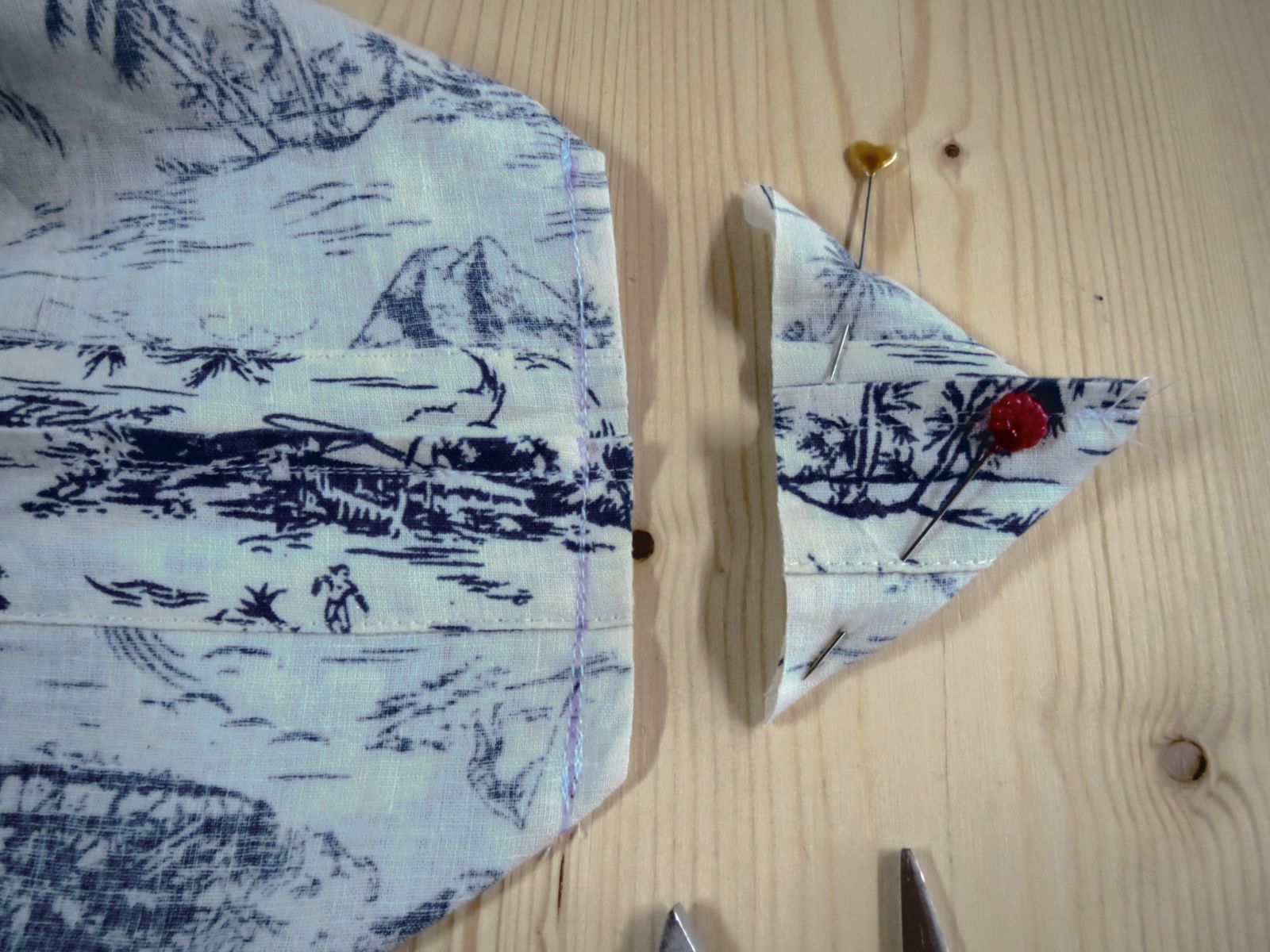 Blog-Inhaltsbild für 'UPCYCLING Projekt - Aus Herrenhemd schnell und einfach Einkaufsbeutel Einkaufstasche mit eingenähtem Beutel nähen ohne Schnittmuster firstloungeberlin'