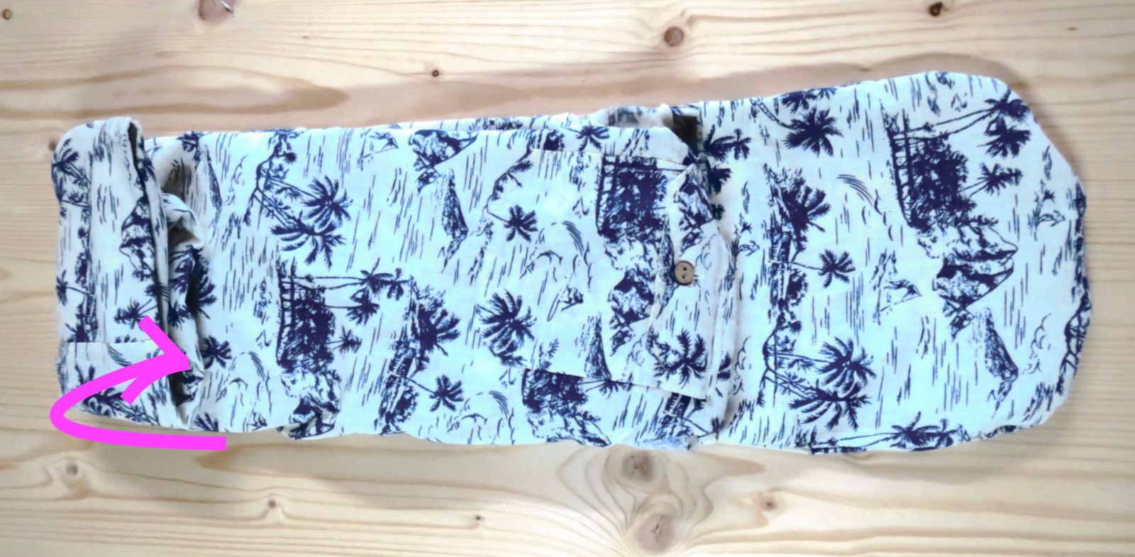 Blog-Inhaltsbild für 'UPCYCLING Projekt - Aus Herrenhemd schnell und einfach Einkaufsbeutel Einkaufstasche mit eingenähtem Beutel nähen ohne Schnittmuster firstloungeberlin'