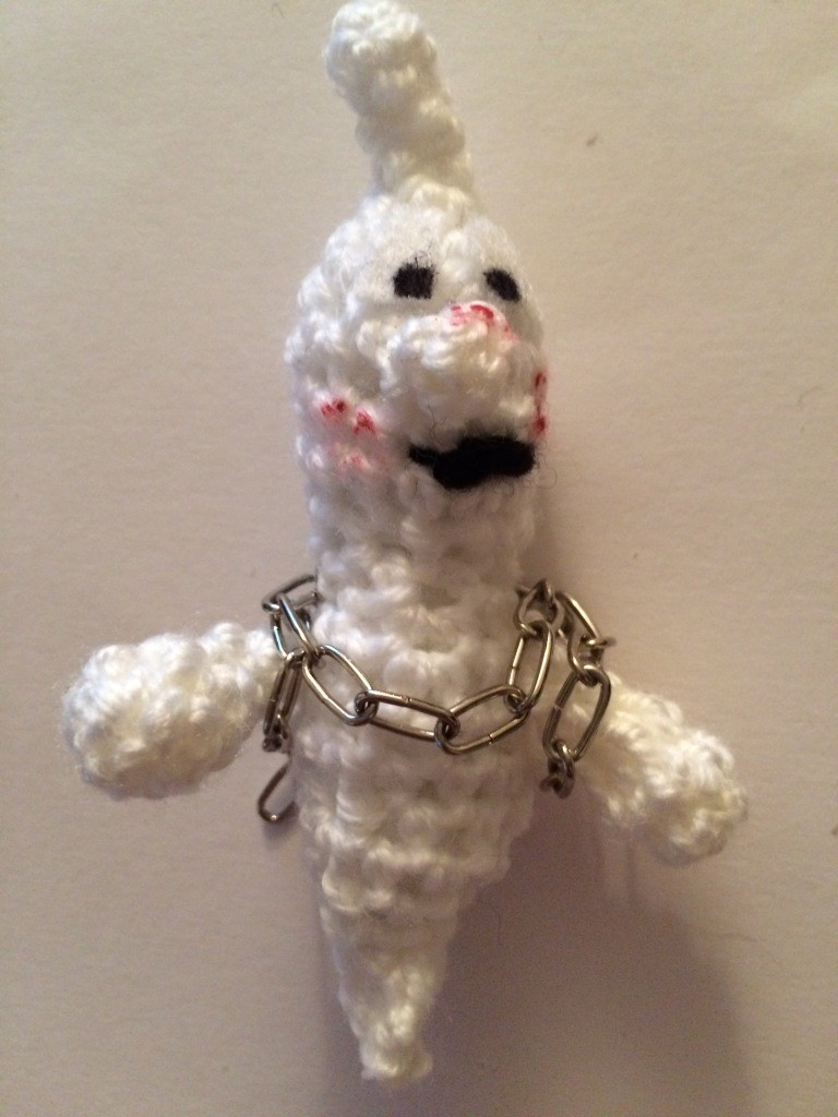 Blog-Inhaltsbild für 'Kostenlose Häkelanleitung - kleiner Geist in der Lampe mit LED Licht'