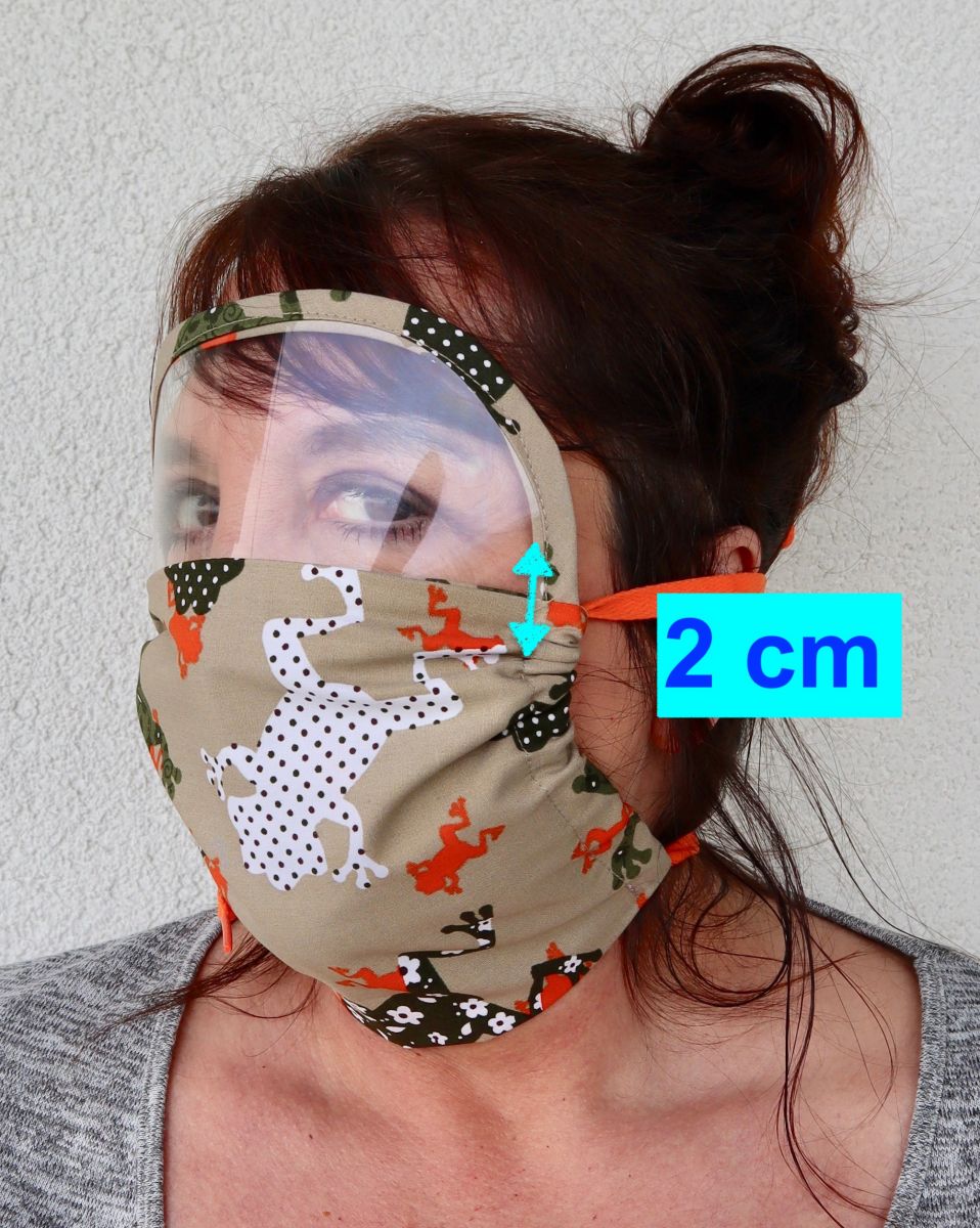 Blog-Inhaltsbild für 'MUNDMASKE FIX NÄHEN  mit Visier einfach nähen Jersey Baumwolle Gr. S-XL ATEMMASKE Gesichtsmaske Mundbedeckung Nasenmaske Behelfsmaske mit Spritzschutz'