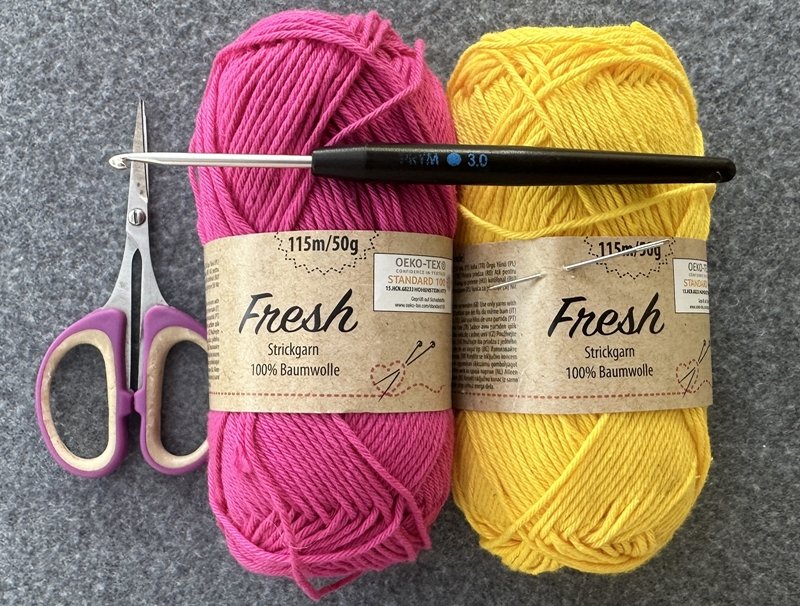 Blog-Inhaltsbild für 'Topflappen häkeln für Anfänger'