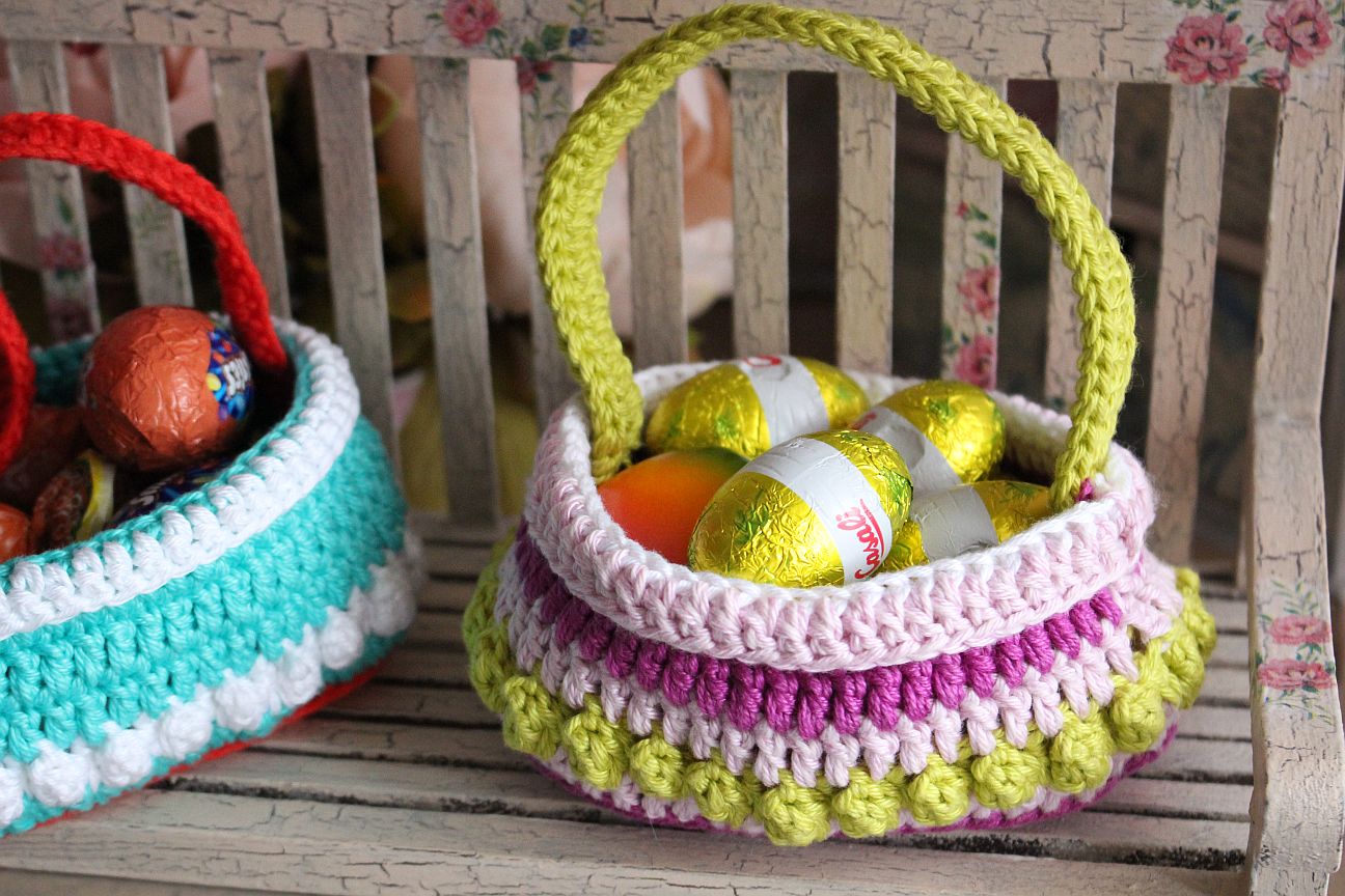Blog content image for 'Free Crochet Pattern. Easter Basket'