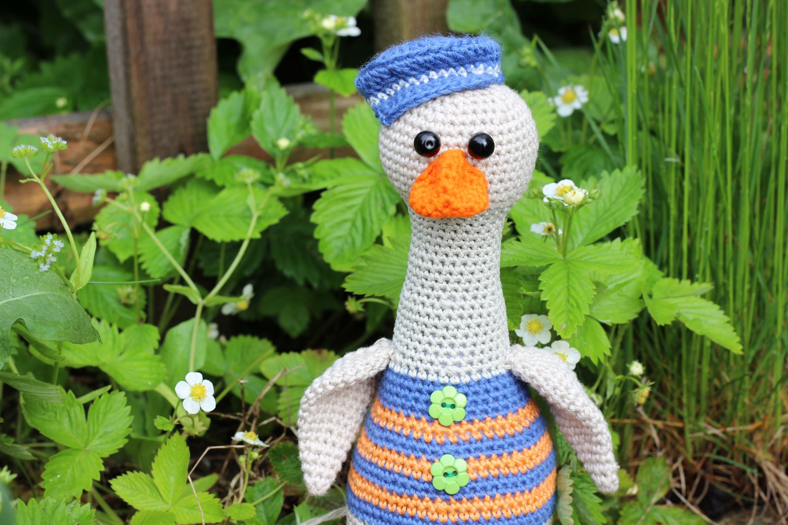 Blog-Inhaltsbild für 'Gans häkeln. Kostenlose Anleitung.'