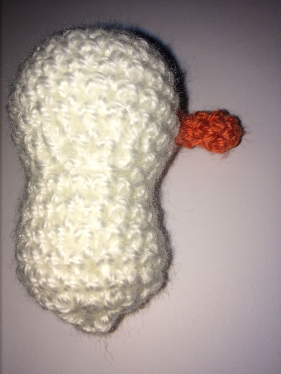 Blog-Inhaltsbild für 'Kostenlose Häkelanleitung - kleiner Schneemann - Schlüsselanhänger . Taschenbaumler'