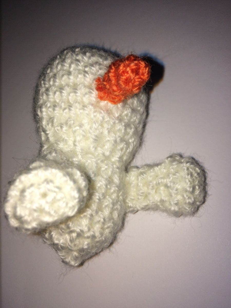 Blog-Inhaltsbild für 'Kostenlose Häkelanleitung - kleiner Schneemann - Schlüsselanhänger . Taschenbaumler'