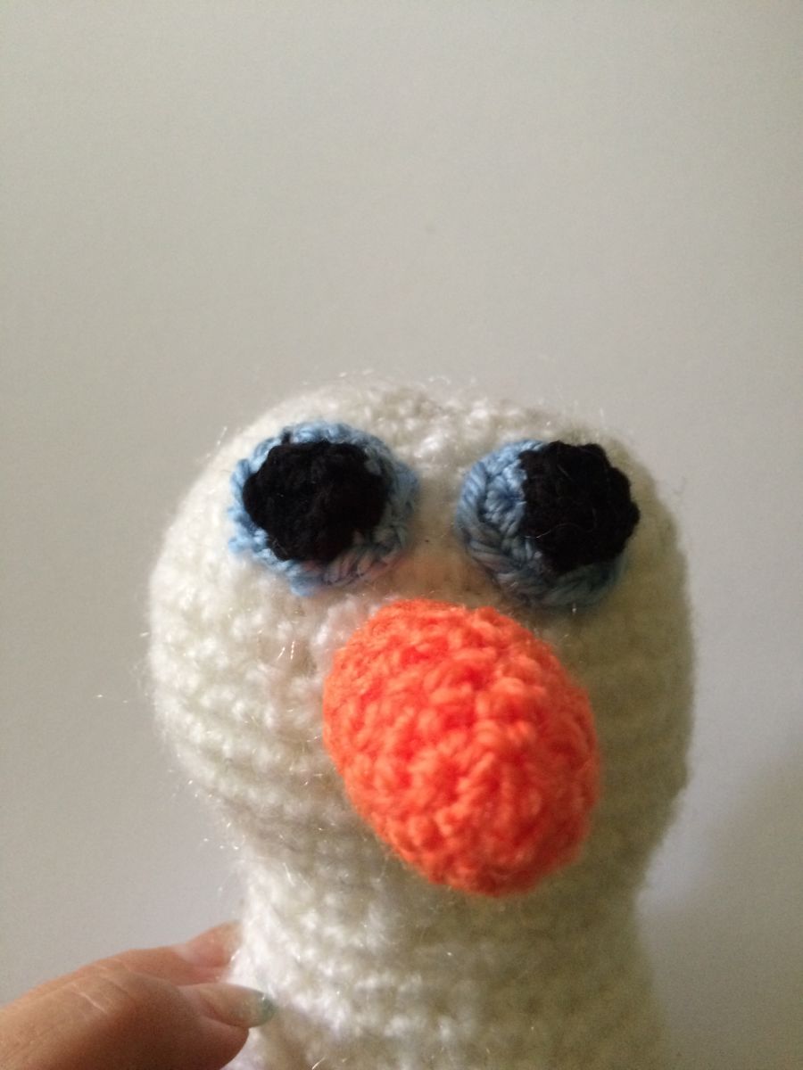 Blog-Inhaltsbild für 'Kostenlose Häkelanleitung - Kleiner Schneemann'