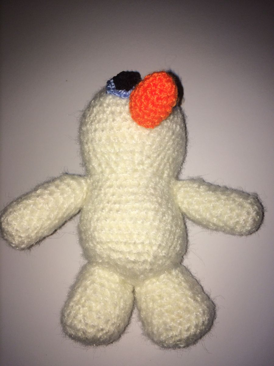 Blog-Inhaltsbild für 'Kostenlose Häkelanleitung - Kleiner Schneemann'