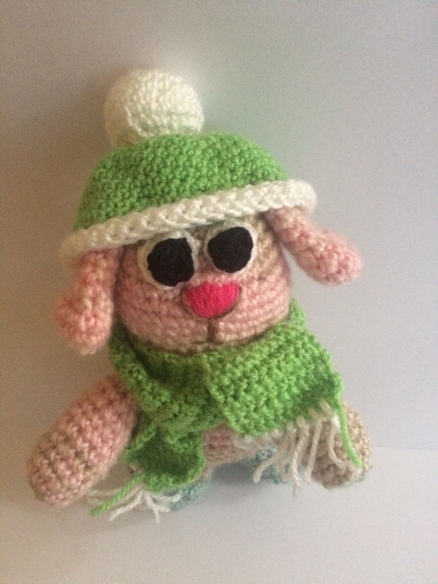 Blog-Inhaltsbild für 'Kostenlose Häkelanleitung - Kleines Winterhäschen'