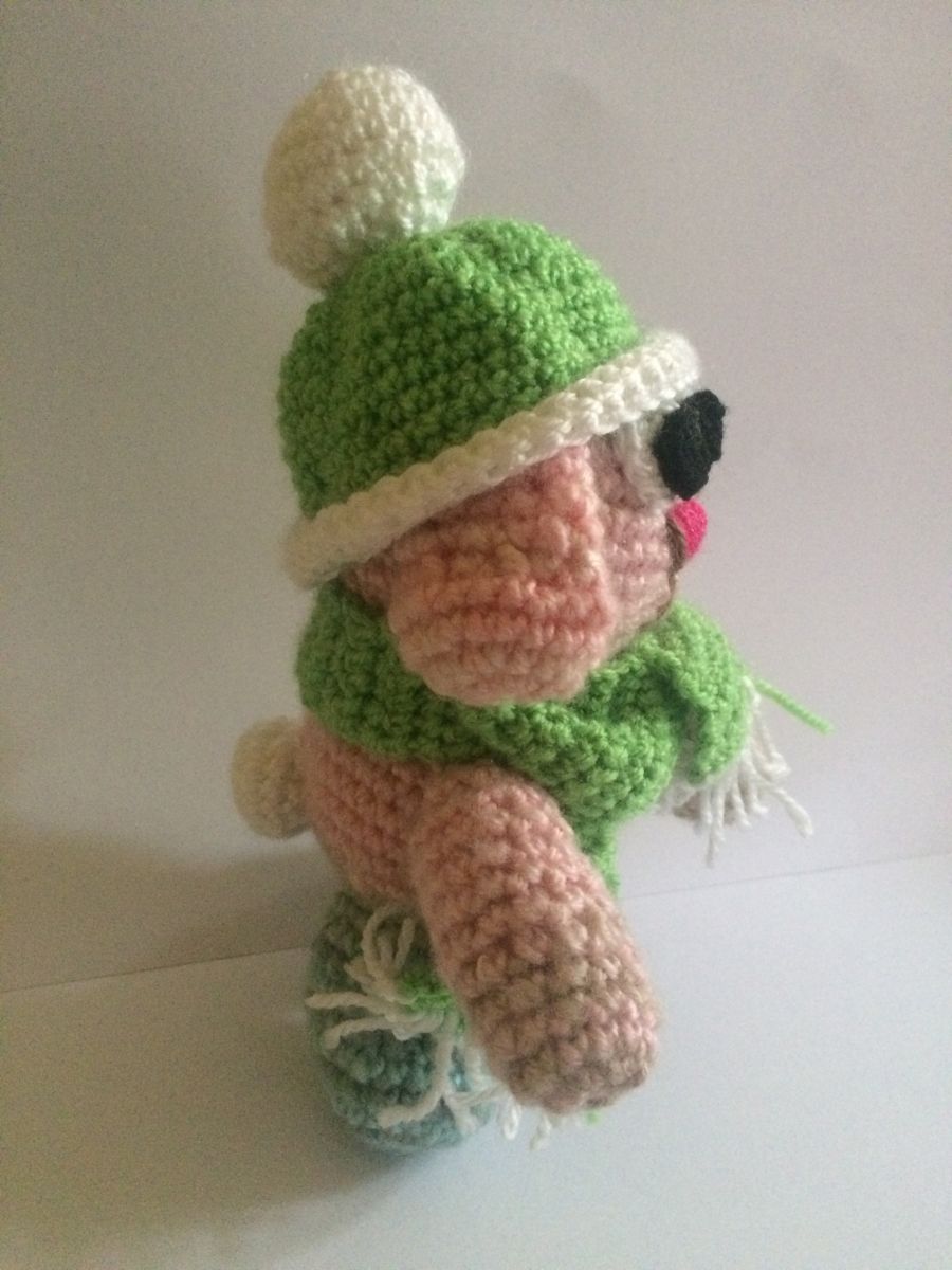 Blog-Inhaltsbild für 'Kostenlose Häkelanleitung - Kleines Winterhäschen'