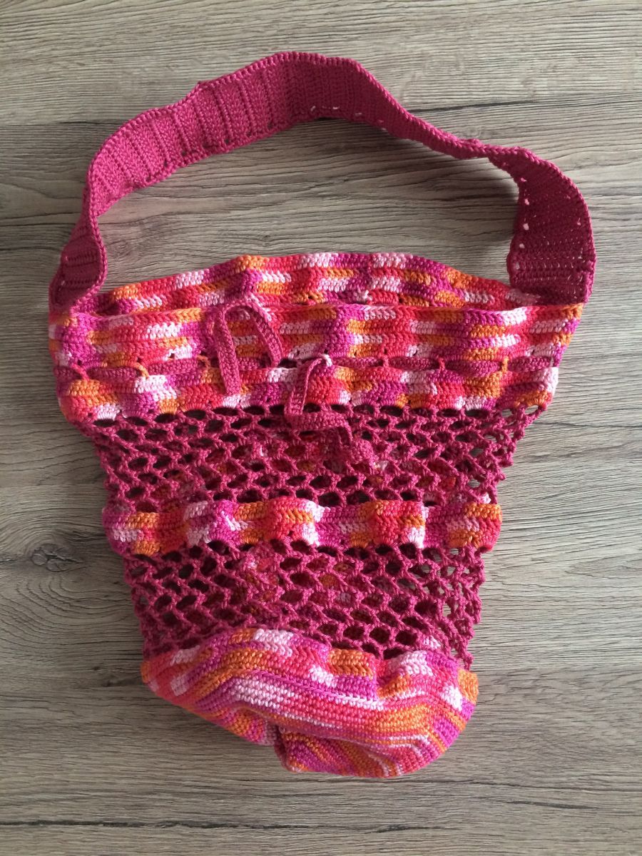 Blog-Inhaltsbild für 'Spielzeugbeutel, kostenlose Häkelanleitung'