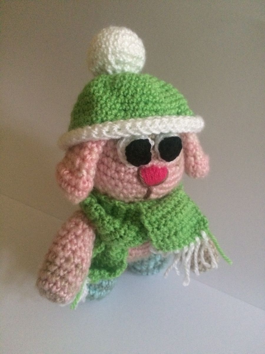 Blog-Inhaltsbild für 'Kostenlose Häkelanleitung - Kleines Winterhäschen'