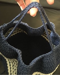 Blog-Inhaltsbild für 'Kostenlose Häkelanleitung runde Tasche'