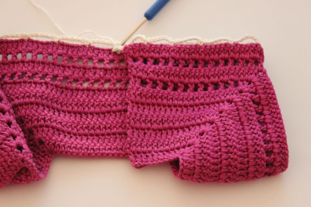 Blog content image for 'Free Crochet Pattern for Baby Overall Orchid'