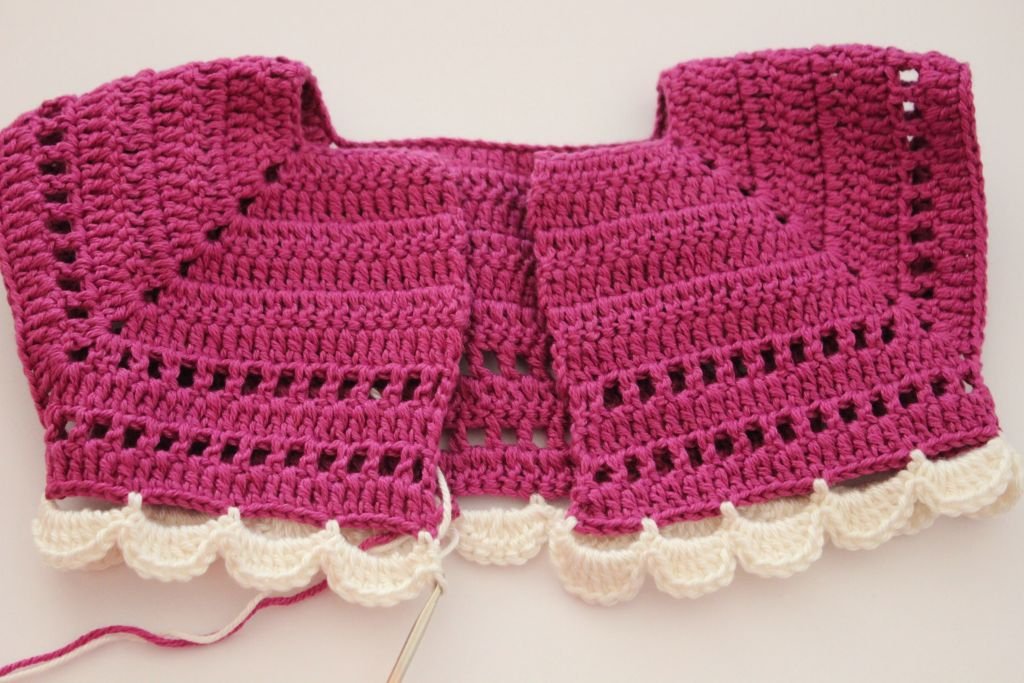 Blog content image for 'Free Crochet Pattern for Baby Overall Orchid'