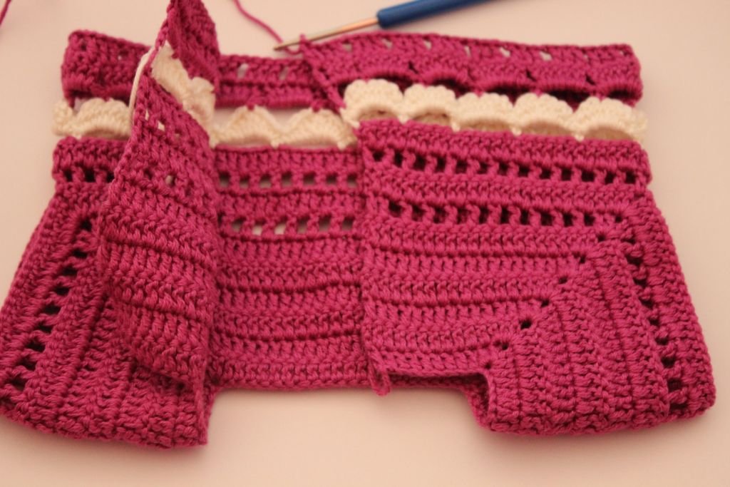 Blog content image for 'Free Crochet Pattern for Baby Overall Orchid'