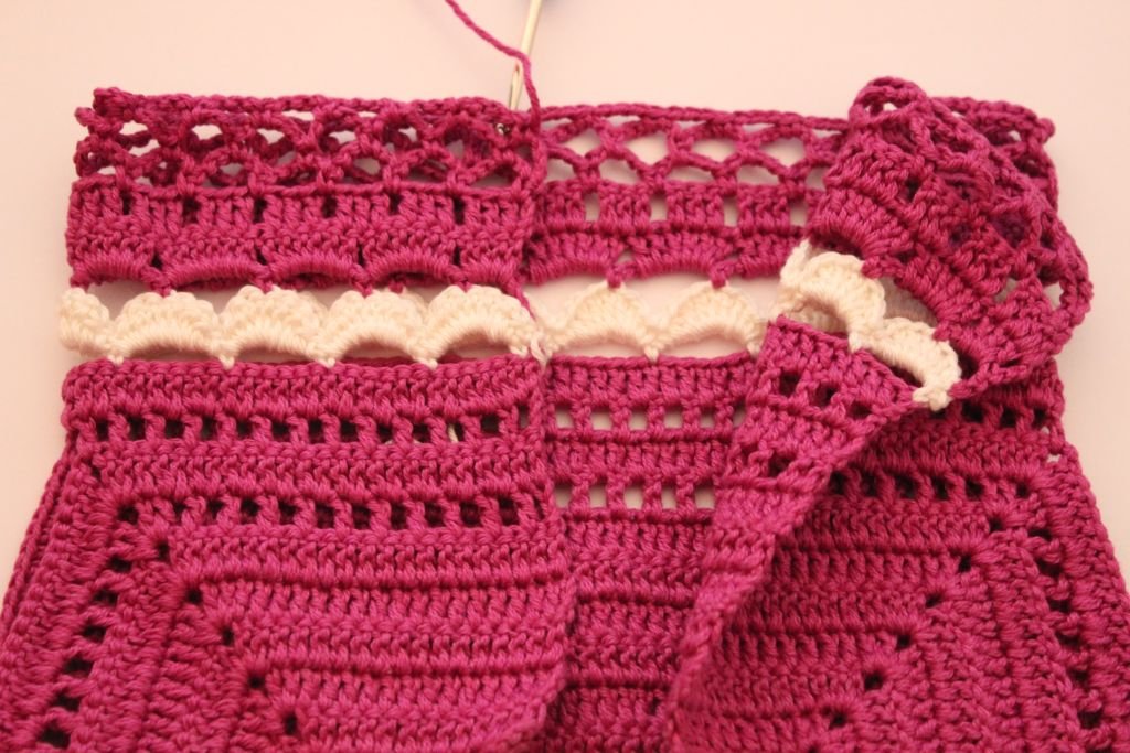 Blog content image for 'Free Crochet Pattern for Baby Overall Orchid'