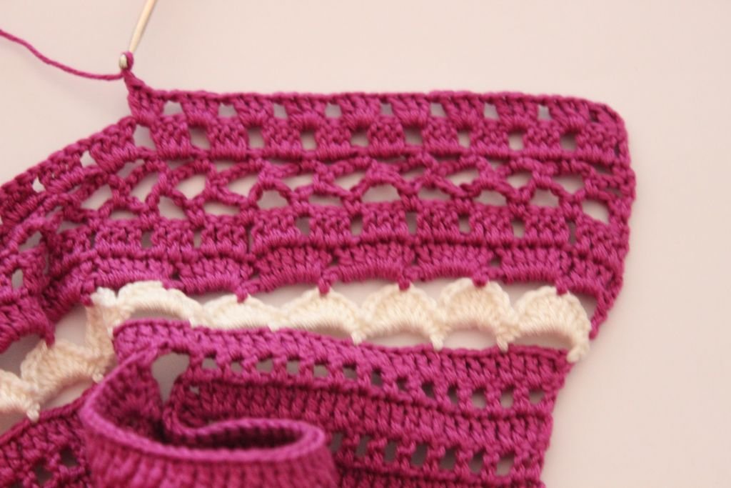 Blog content image for 'Free Crochet Pattern for Baby Overall Orchid'