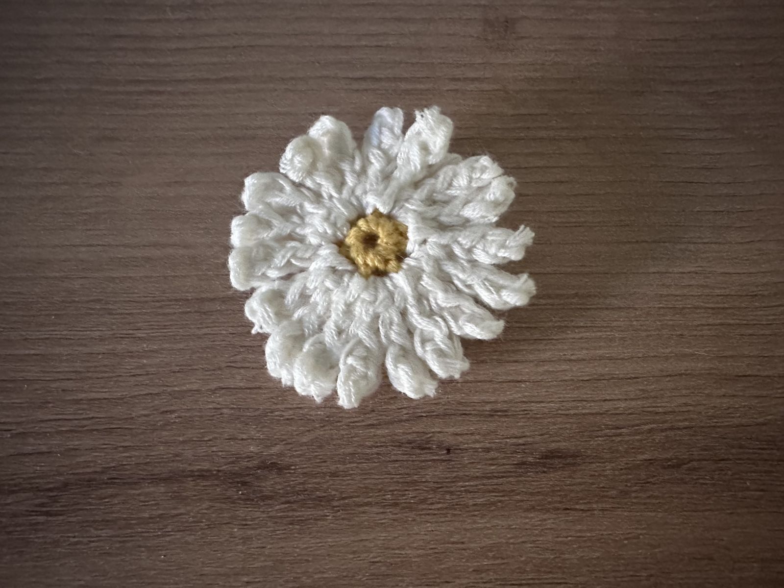 Blog-Inhaltsbild für '🌼 Frühlingsring mit Gänseblümchen häkeln – minimalistische Deko aus T-Shirt-Garn (kostenlose Anleitung)'