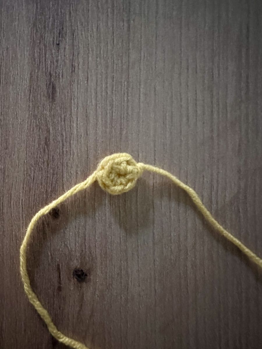 Blog-Inhaltsbild für '🌼 Frühlingsring mit Gänseblümchen häkeln – minimalistische Deko aus T-Shirt-Garn (kostenlose Anleitung)'