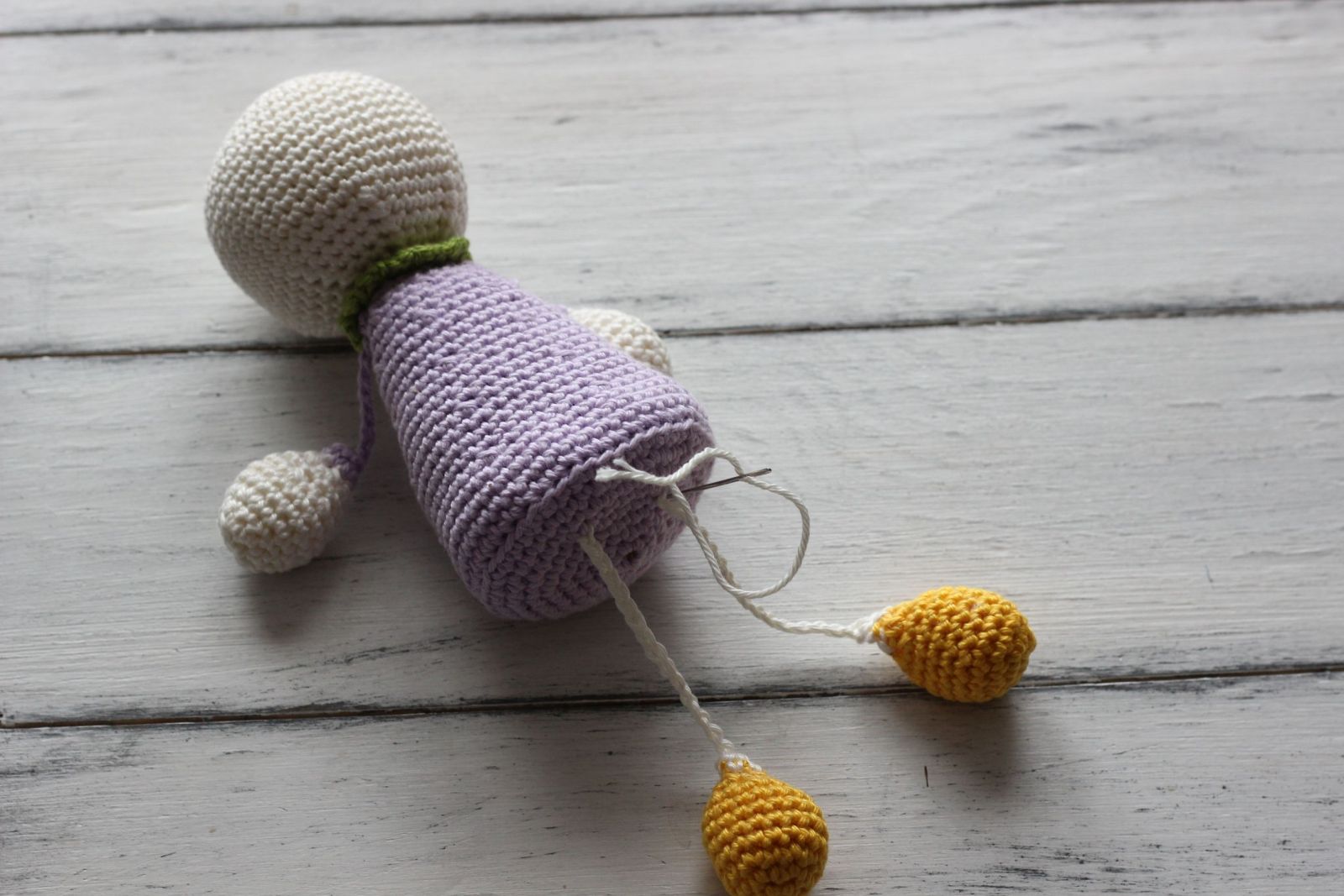 Blog content image for 'Free Crochet Pattern for Lavender Sachet Doll'