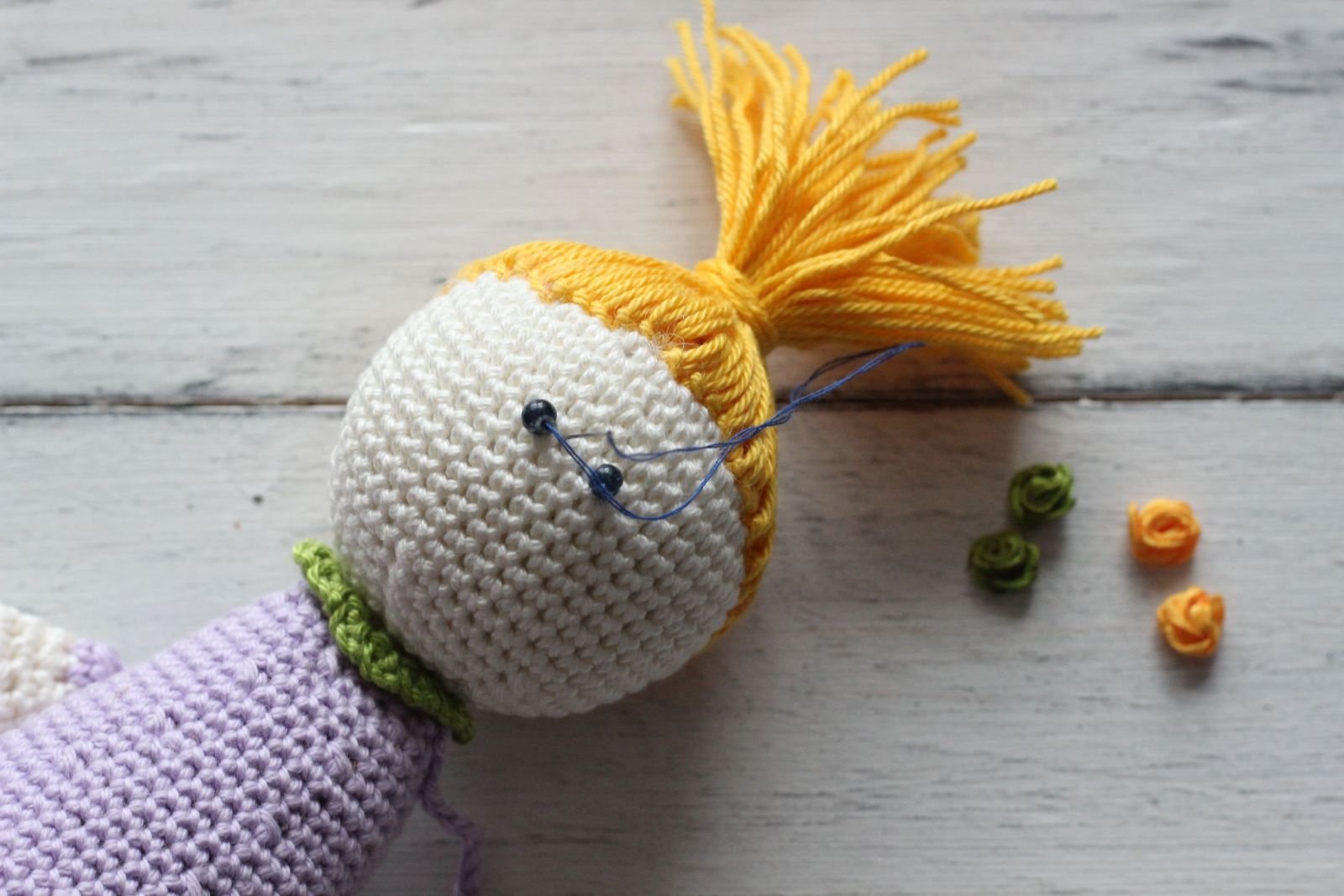 Blog content image for 'Free Crochet Pattern for Lavender Sachet Doll'