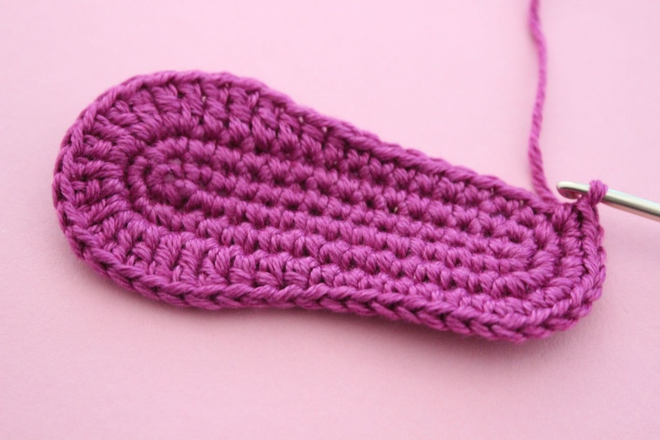 Blog content image for 'Free Crochet Pattern for Baby Booties Orchid'