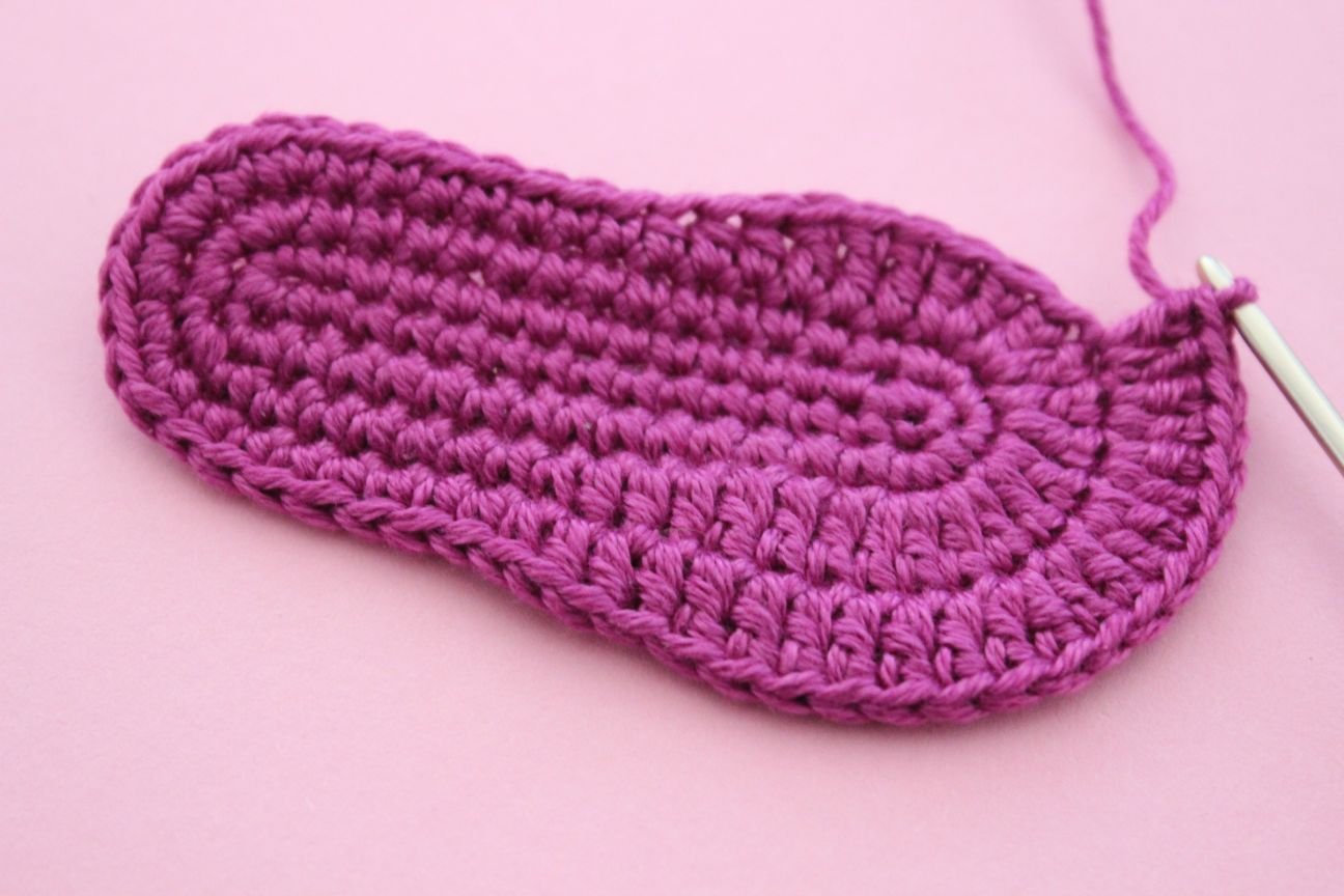 Blog content image for 'Free Crochet Pattern for Baby Booties Orchid'