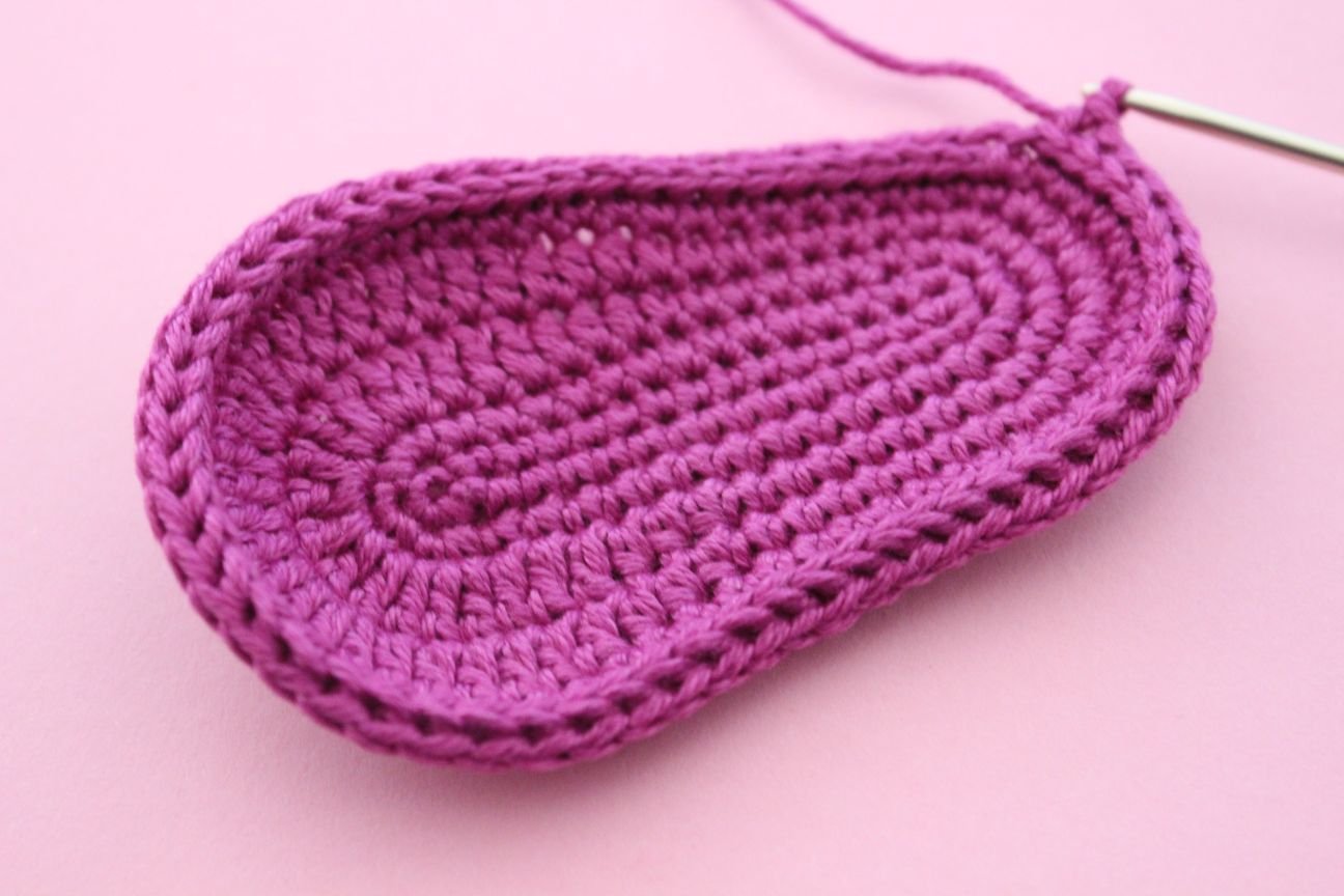 Blog content image for 'Free Crochet Pattern for Baby Booties Orchid'