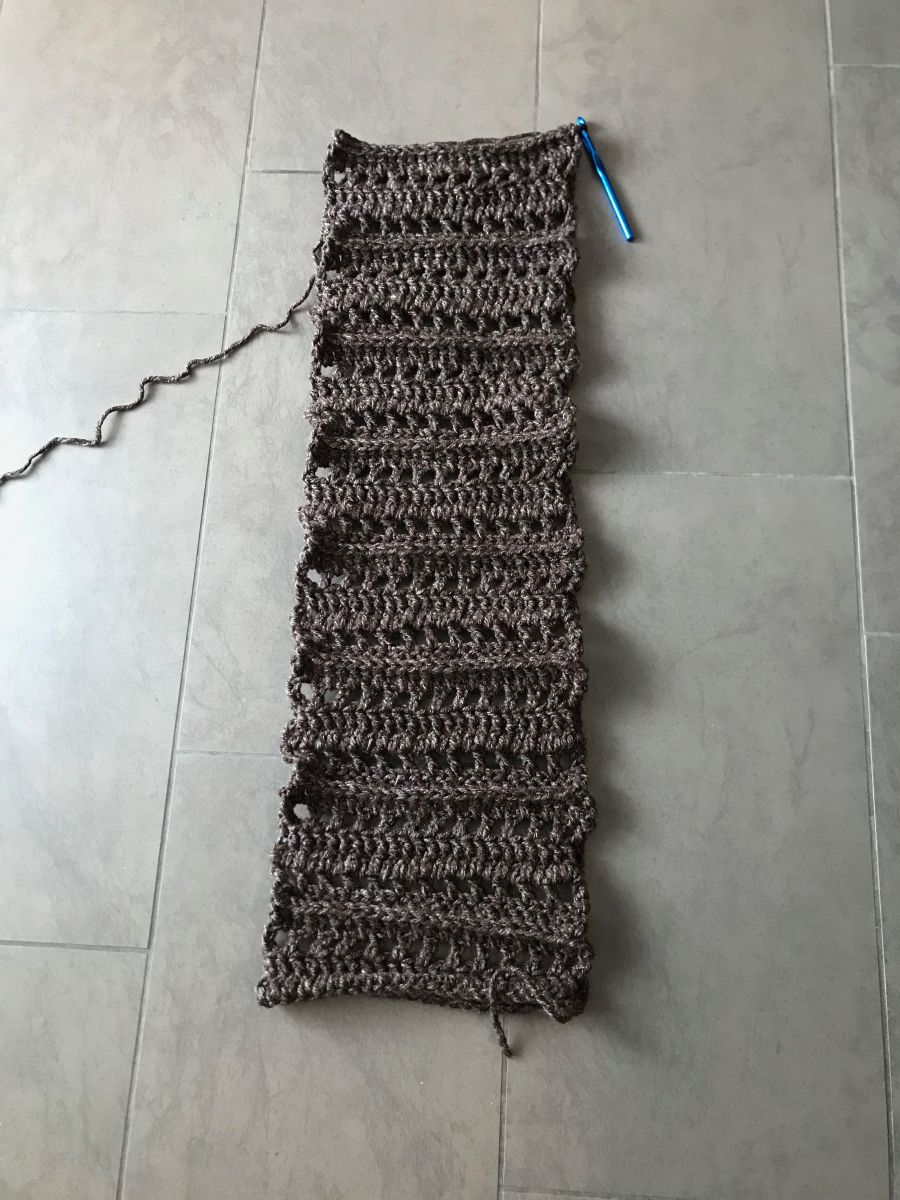 Blog-Inhaltsbild für 'Schalkragen mit dicker Wolle häkeln'