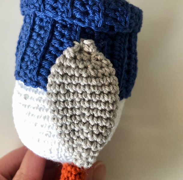 Blog-Inhaltsbild für 'Kostenlose Häkelanleitung Möwe Marvin'