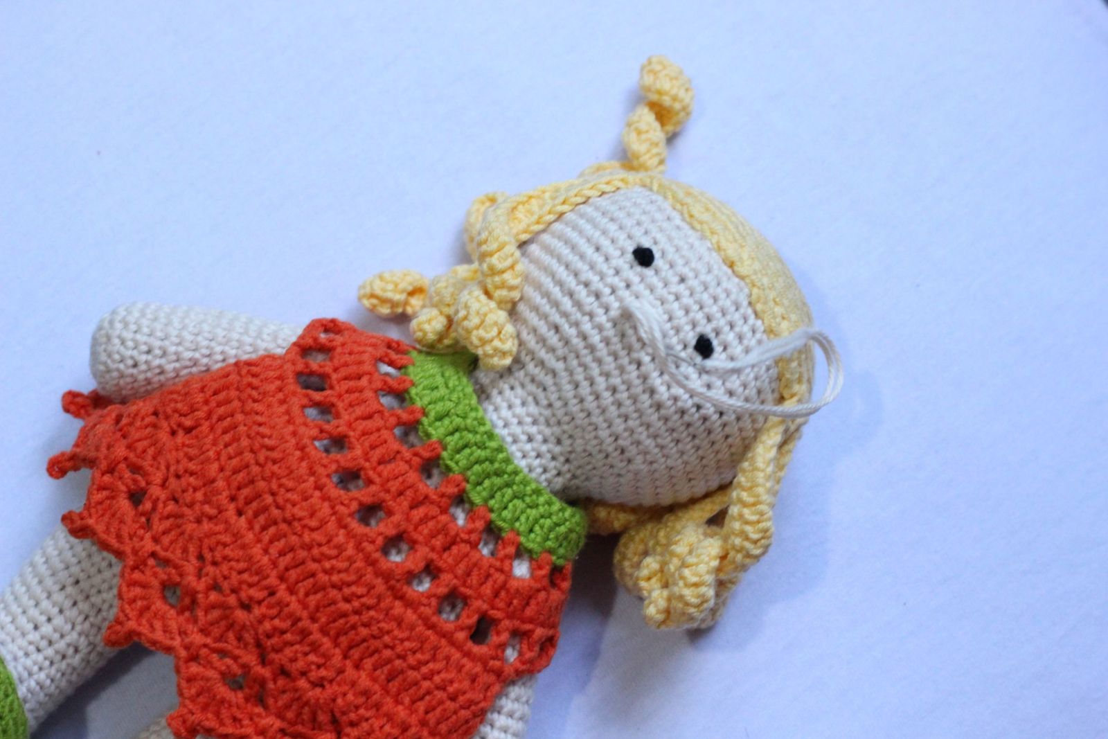 Blog content image for 'Free Crochet Pattern for Pumpkin Doll'