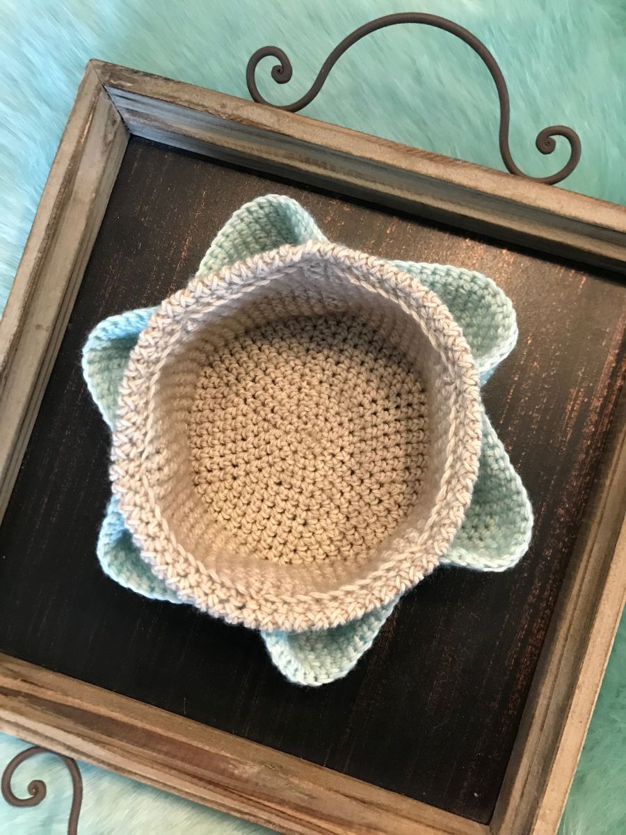 Blog-Inhaltsbild für 'Körbchen / Utensilo häkeln'