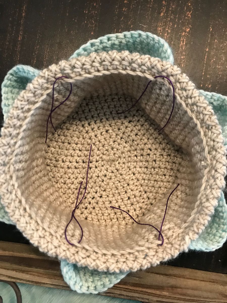 Blog-Inhaltsbild für 'Körbchen / Utensilo häkeln'