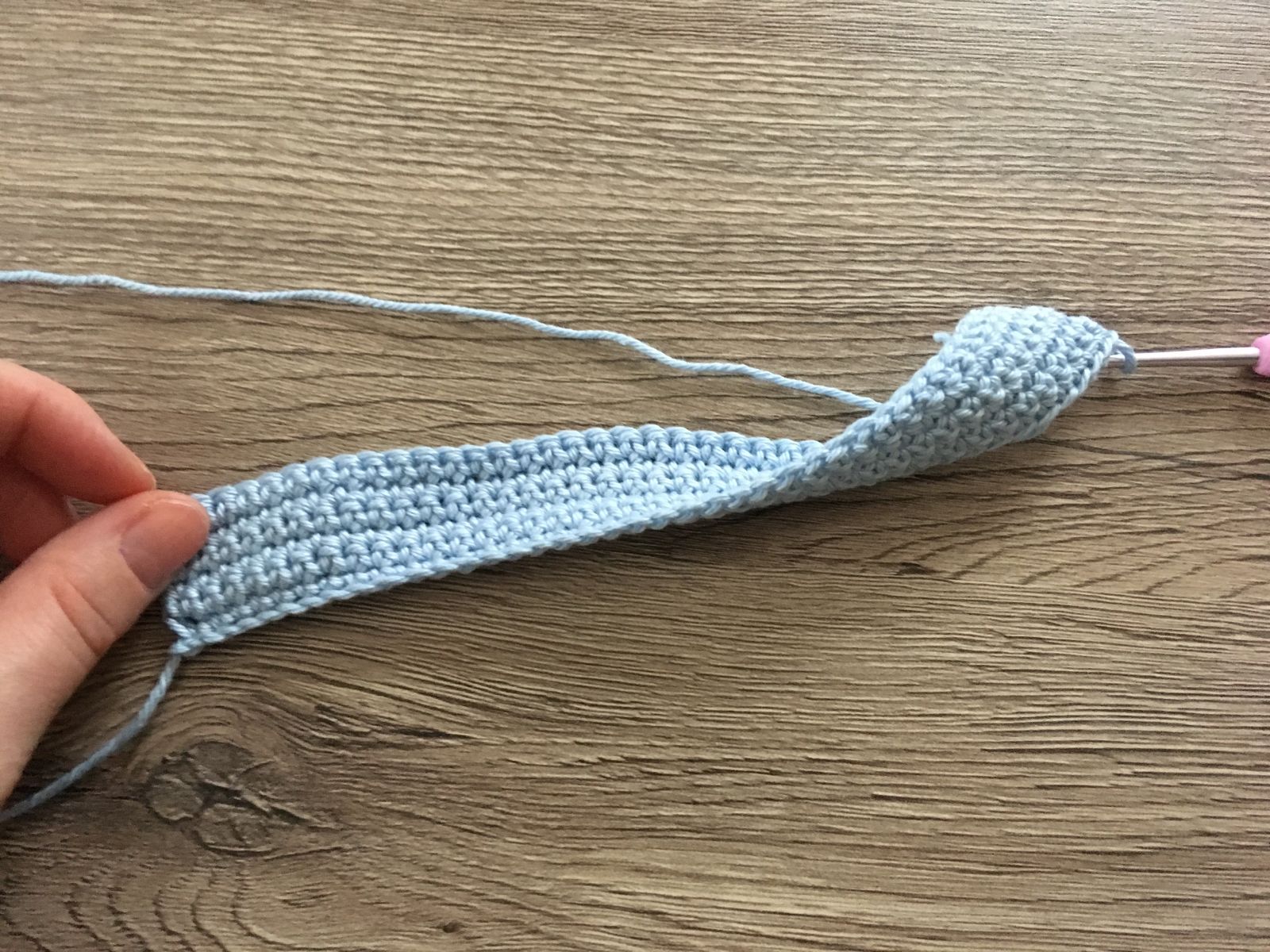 Blog-Inhaltsbild für 'kostenlose Häkelanleitung, Utensilo Zug'