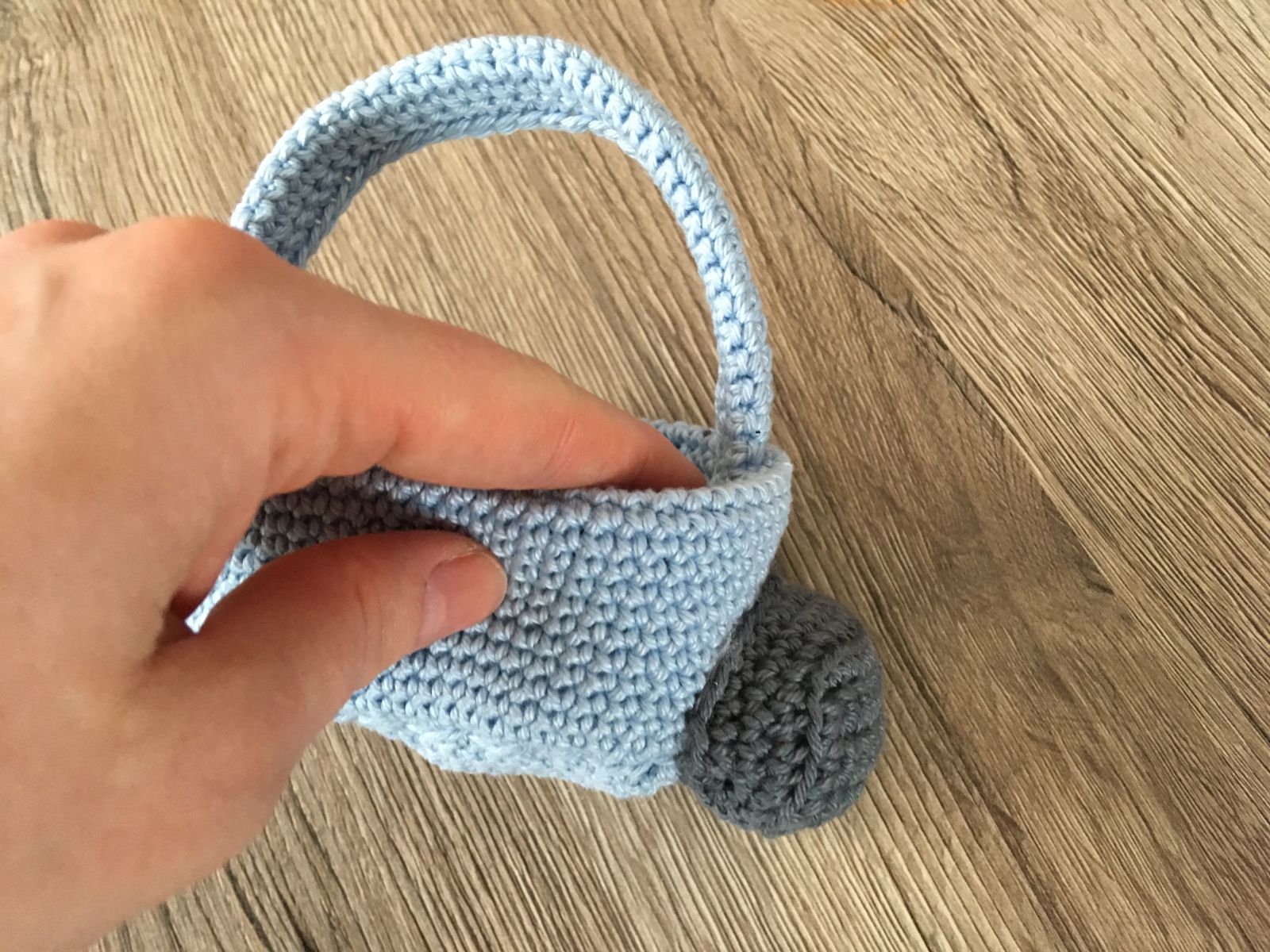 Blog-Inhaltsbild für 'kostenlose Häkelanleitung, Utensilo Zug'